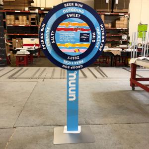 Custom Hydration Spinning Kiosk Selector Wheel. See Video